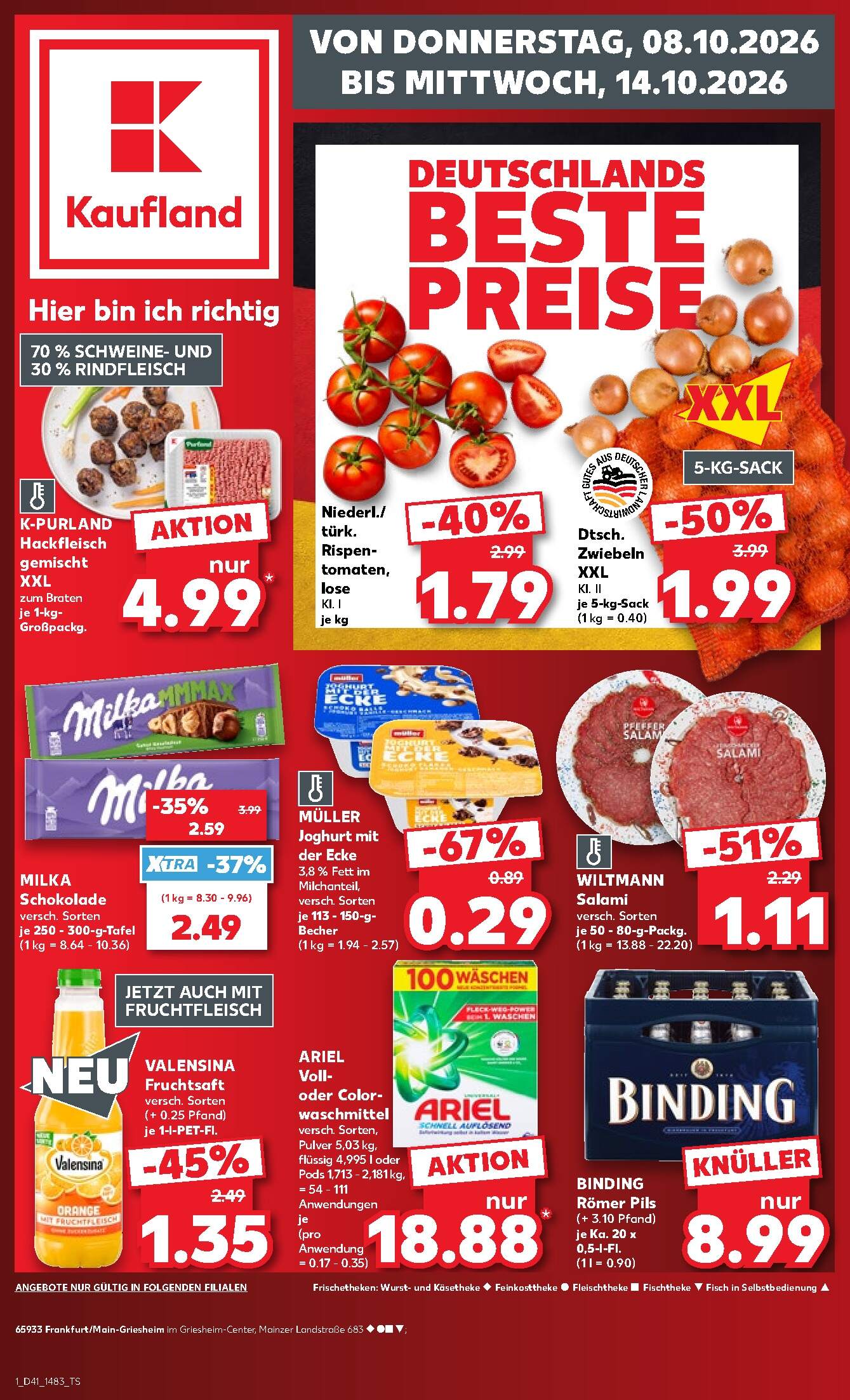 Kaufland Prospekt Frankfurt am Main 08.10.2026 - 14.10.2026