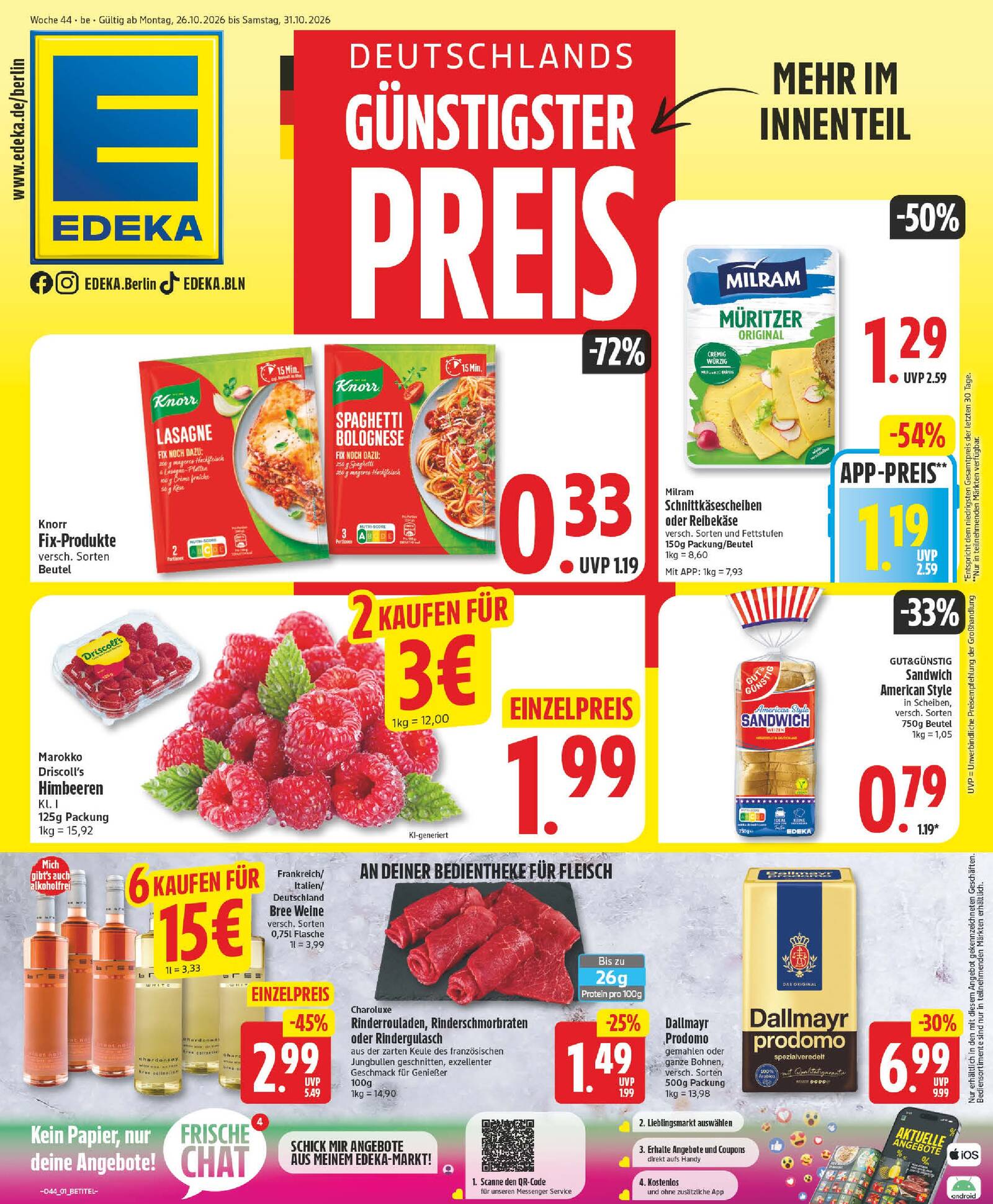 EDEKA – Prospekt nächste Woche ab Montag – aktuelle Angebote ansehen
