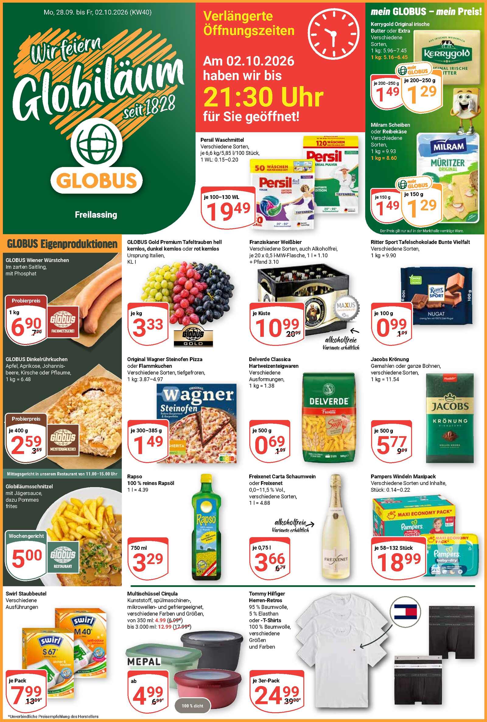 Globus Prospekt Freilassing 28.09.2026 - 02.10.2026