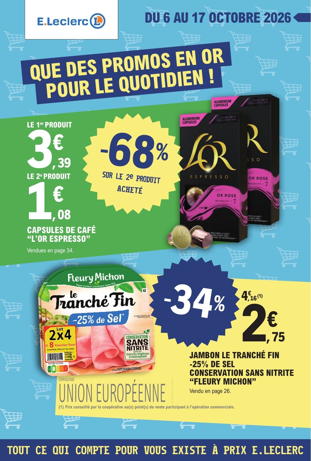 E.Leclerc Catalogue Finistère, Côtes-d'Armor et Morbihan, page 1
