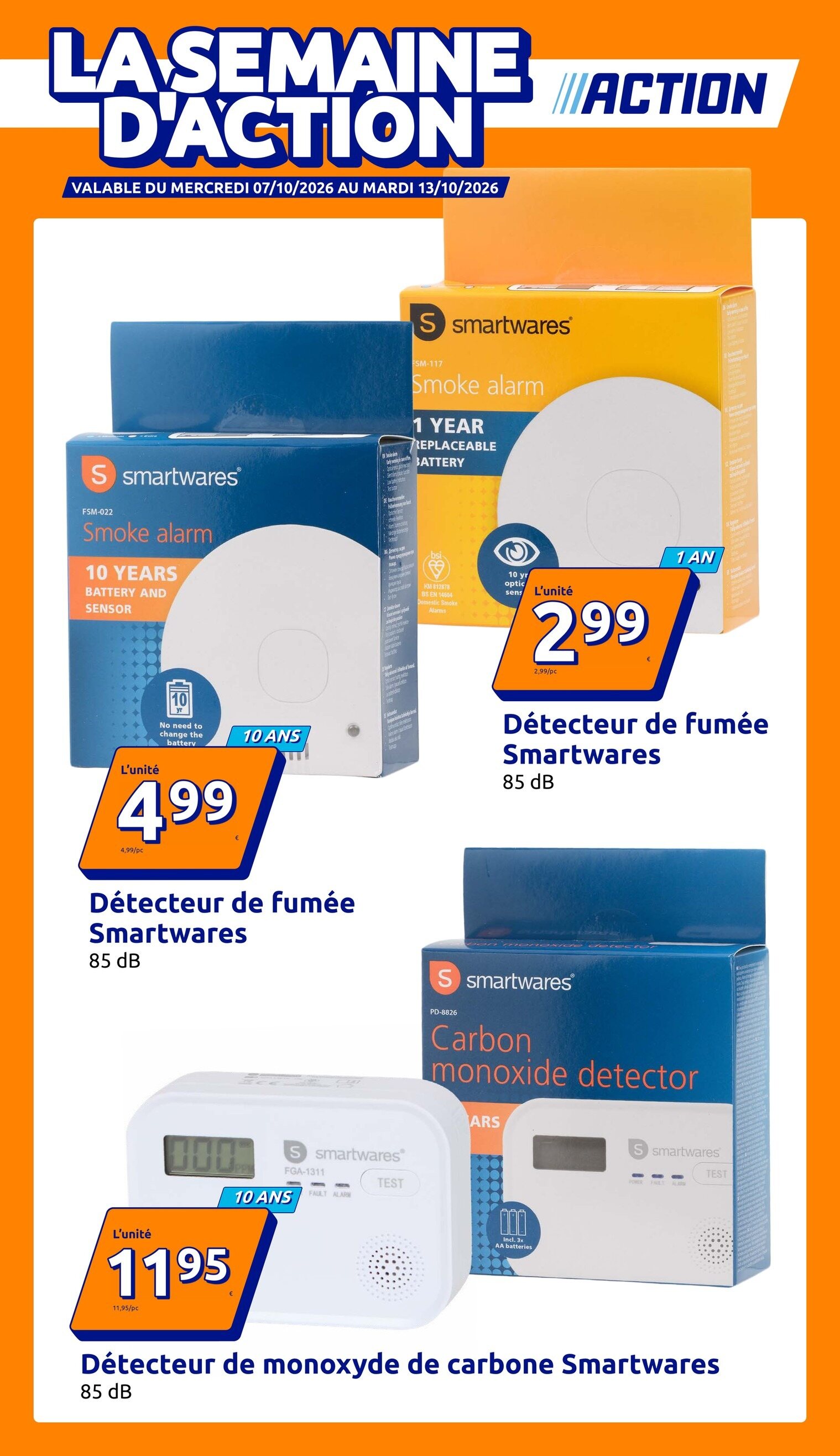 Action Catalogue hebdomadaire, page 1