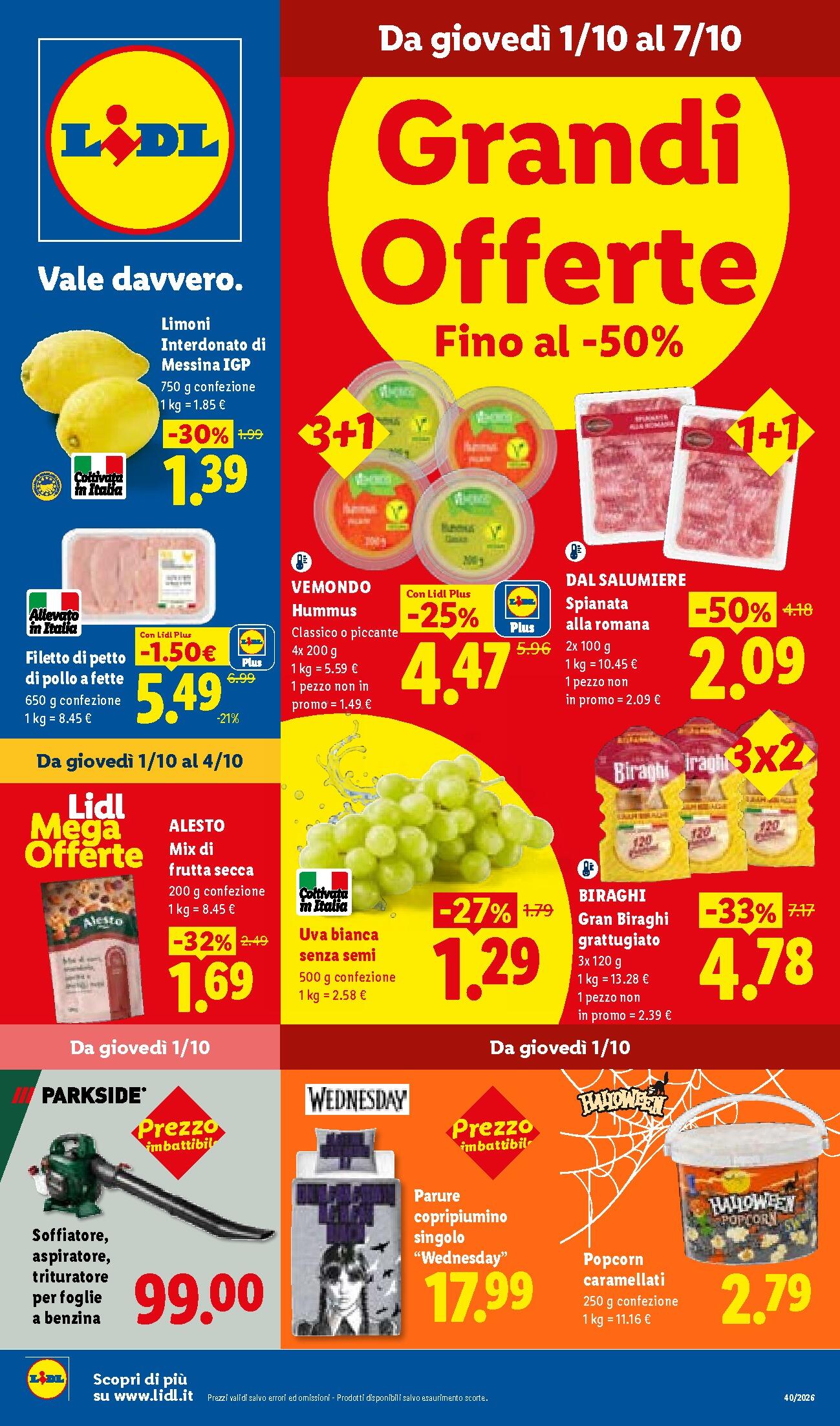 Lidl Volantino settimanale, pagina 1