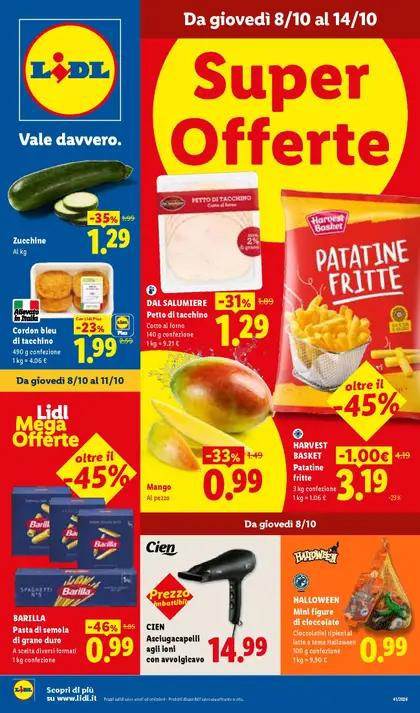 Anteprima del Lidl Volantino settimanale